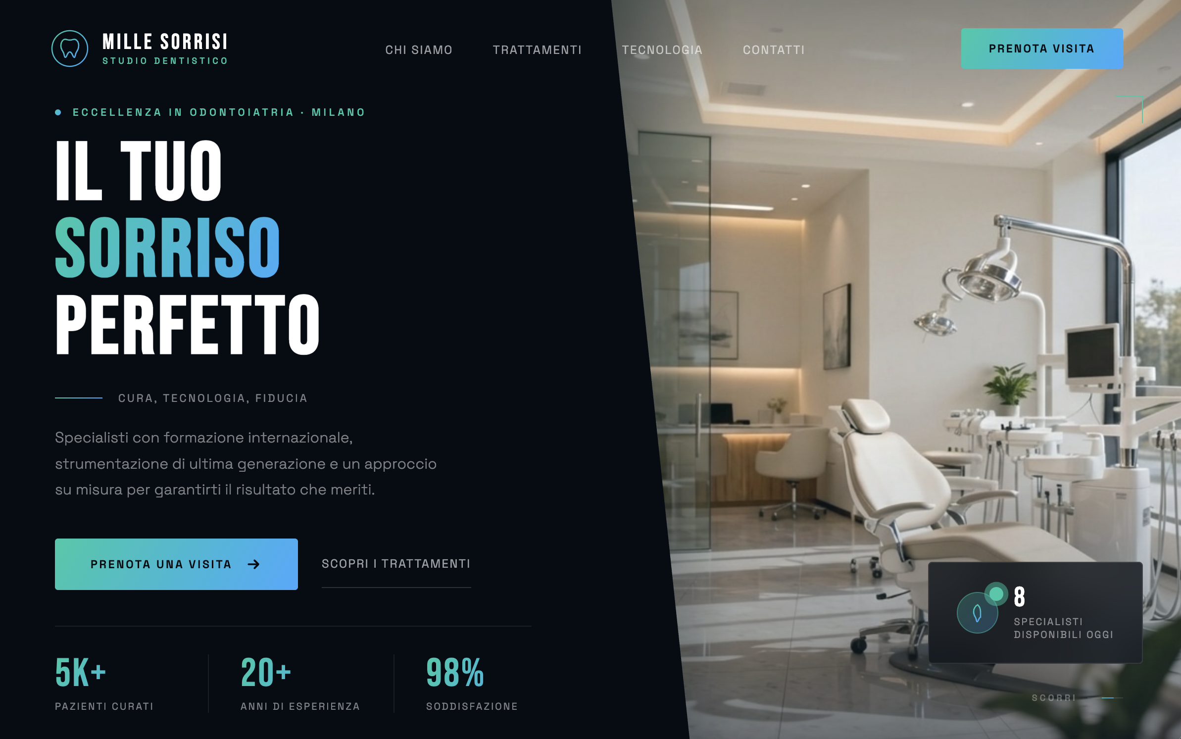 Demo sito Mille Sorrisi Studio Dentistico